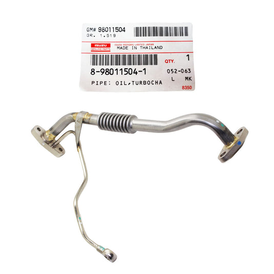 Genuine Turbo Charger Oil Feed & Return Pipe With Gaskets For Isuzu D-Max 4JJ1 3.0L 2007-2010