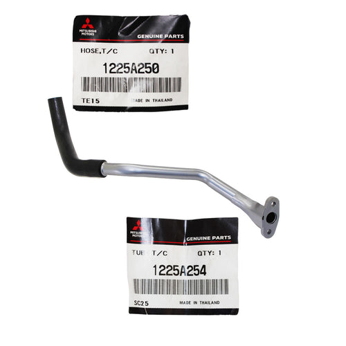 Genuine Turbo Charger Oil Return Pipe & Return Hose For Mitsubishi Triton MQ 4N15 2.4L