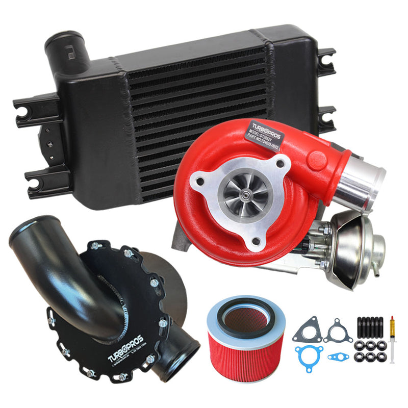 Load image into Gallery viewer, GEN1 High Flow Turbo, Intercooler and Air Box For Nissan Patrol ZD30 3.0L
