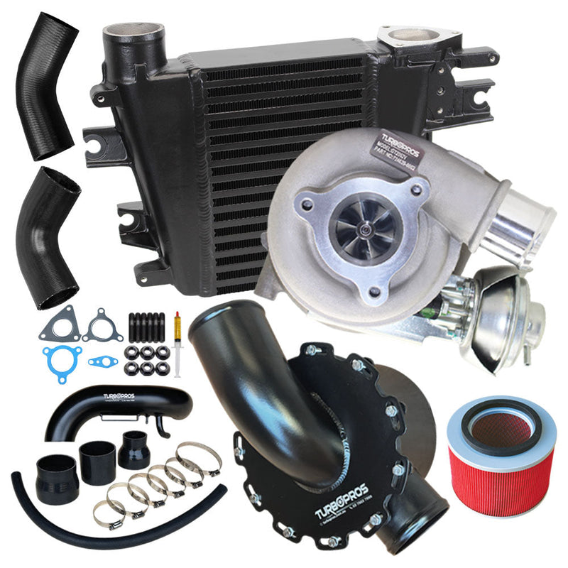 Load image into Gallery viewer, Upgrade Turbo, Intercooler, Airbox and Piping Kit For Nissan Patrol ZD30 3.0L Direct Injection 2000-2007
