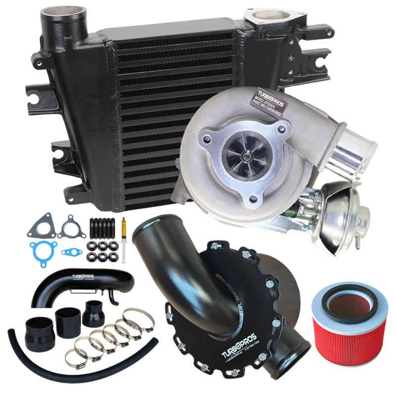 Load image into Gallery viewer, Upgrade Turbo, Intercooler, Airbox and Piping Kit For Nissan Patrol ZD30 3.0L Direct Injection 2000-2007
