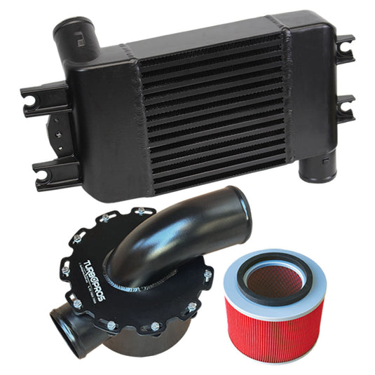 Upgrade Aluminium Intercooler and Air Box For Nissan Patrol GU ZD30 3.0L Common Rail 2007-2016
