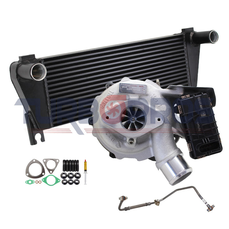 Load image into Gallery viewer, Garrett PowerMax Turbo Charger With Upgrade 70mm Intercooler And Genuine Oil Feed Pipe For Mazda BT50 3.2L 2011-2020
