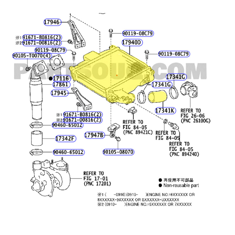 Load image into Gallery viewer, Intercooler &amp; Hoses For Toyota Hilux N70 D4D KUN26 1KD-FTV 3.0L 2010-2015
