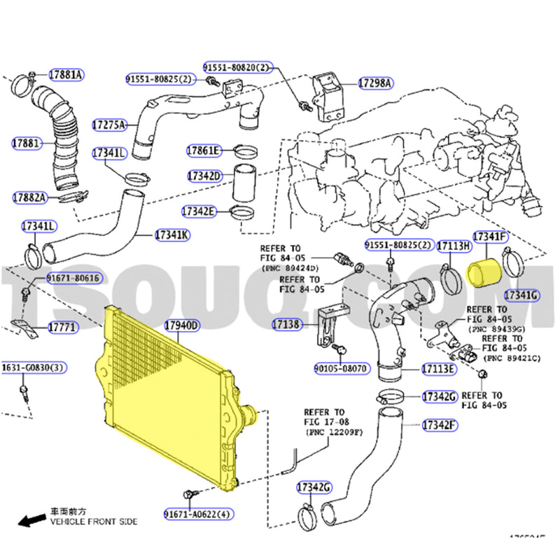 Load image into Gallery viewer, Premium Intercooler &amp; Hoses For Toyota LandCruiser Prado 1KD-FTV 3.0L
