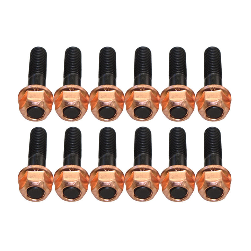 Load image into Gallery viewer, 12 Pcs M10x1.25x50mm High Tensile Stud Kit for Manifold &amp; Turbo
