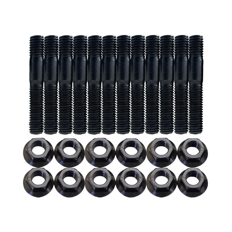 Load image into Gallery viewer, 12 Pcs M8x1.25x50mm High Tensile Stud Kit for Manifold &amp; Turbo
