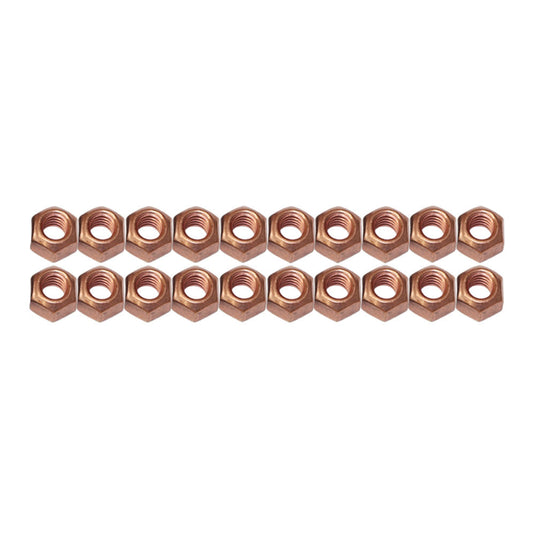 20 Pcs M8 x 1.25mm High Tensile Copper Nut Set