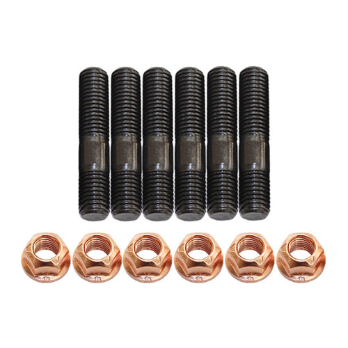 6 Pcs M10x1.5x55mm High Tensile Stud Kit for Manifold & Turbo