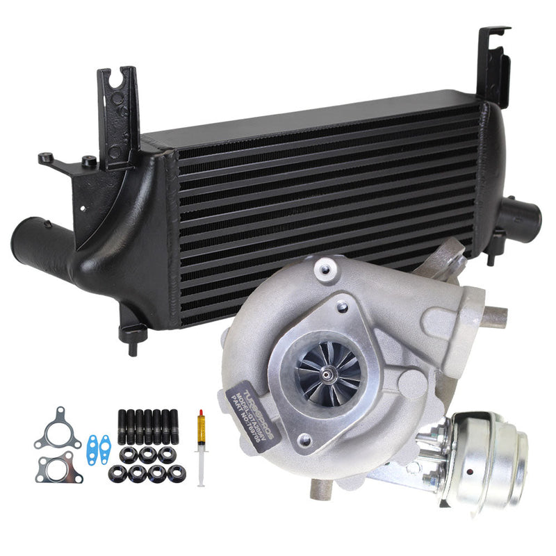Load image into Gallery viewer, Upgrade Billet Turbo Charger With 75mm Intercooler For Nissan Pathfinder R51 YD25 2.5L 4 Bolts
