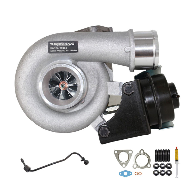 Load image into Gallery viewer, Upgrade Billet Turbo Charger With Genuine Oil Feed Pipe For Hyundai Santa Fe D4EB 2.2L
