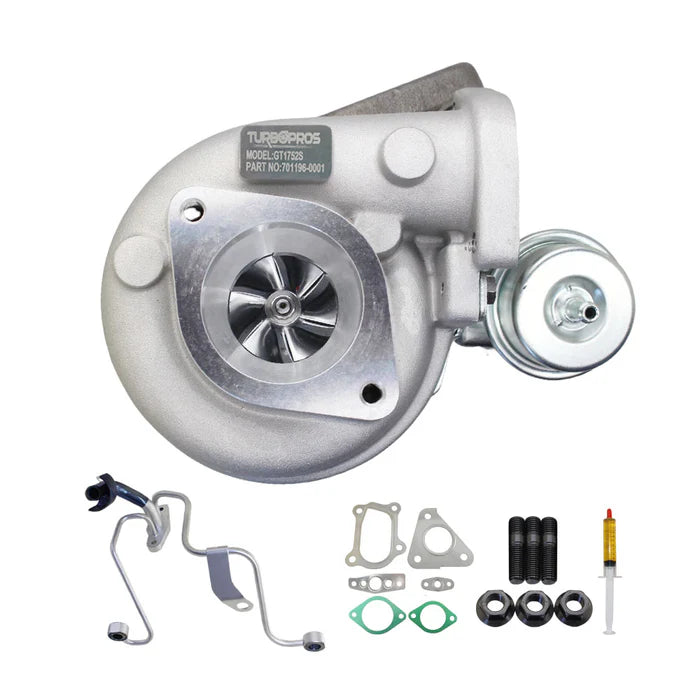 Load image into Gallery viewer, Billet Turbo Charger With Genuine Oil Feed &amp; Return Pipe For Nissan Patrol GU RD28 2.8L
