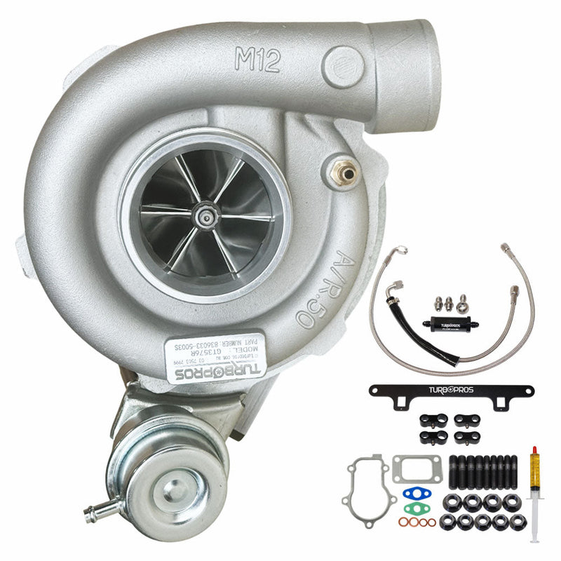 Load image into Gallery viewer, Upgrade Billet GT3576R Turbo Charger With Oil Feed Line And Bracket Kit For Ford Falcon FG XR6 / G6 / G6E Barra 4.0L 2008-2014
