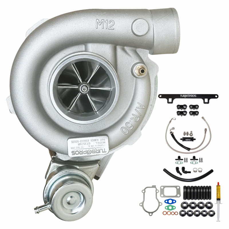 Load image into Gallery viewer, Upgrade Billet GT3576R Turbo Charger With Oil Feed &amp; Return Line And Bracket Kit For Ford Falcon FG XR6 / G6 / G6E Barra 4.0L 2008-2014
