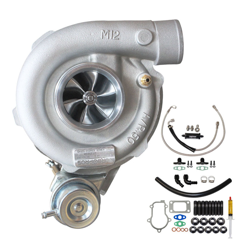 Load image into Gallery viewer, Upgrade Billet GT3582R Turbo Charger With Oil Feed &amp; Return Line Kit For Ford FPV FG F6 Barra 4.0L
