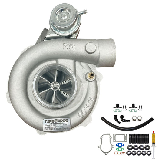 Upgrade Billet GT3582R Turbo Charger With Oil Return Line Kit For Ford FPV BA / BF / FG F6 Barra 4.0L