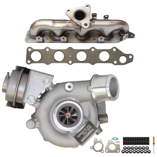 Upgrade Billet Turbo Charger With Genuine Exhaust Manifold, Gasket & Stud Kit For Mitsubishi Lancer 4N13 1.8L