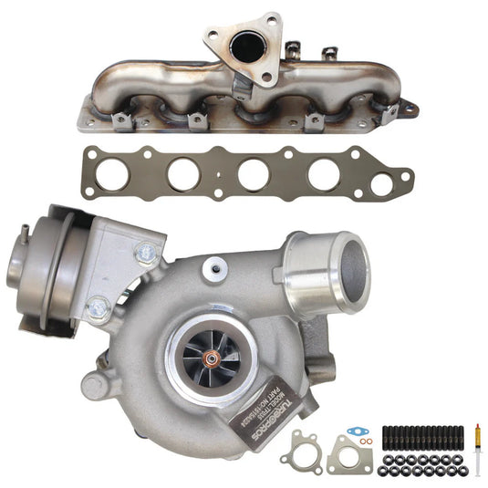 Upgrade Billet Turbo Charger With Genuine Exhaust Manifold, Gasket & Stud Kit For Mitsubishi Lancer 4N13 1.8L