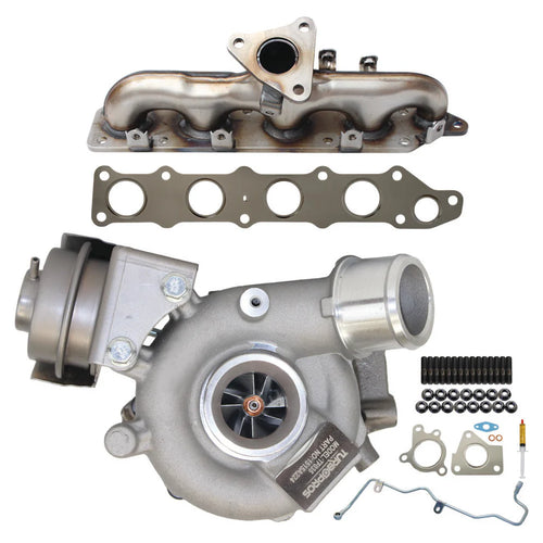 Upgrade Billet Turbo Charger With Genuine Exhaust Manifold, Oil Feed Pipe, Gasket & Stud Kit For Mitsubishi ASX 4N13 1.8L 1515A224