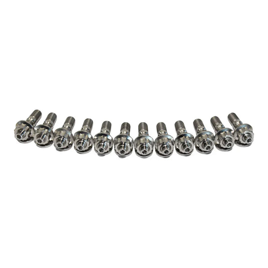 12 Pcs M10x1.25x55mm Titanium Stud Kit for Manifold & Turbo