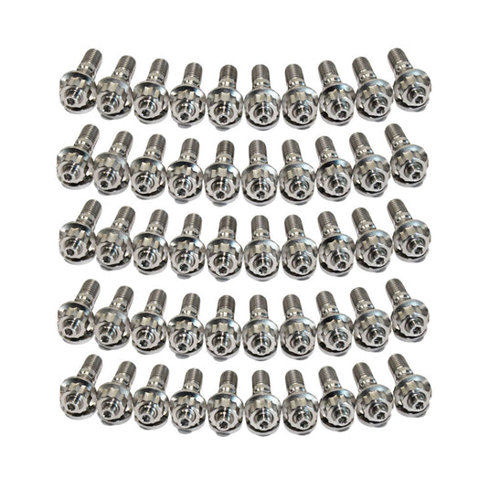 50 Pcs M10x1.5x45mm Titanium Stud Kit for Manifold & Turbo