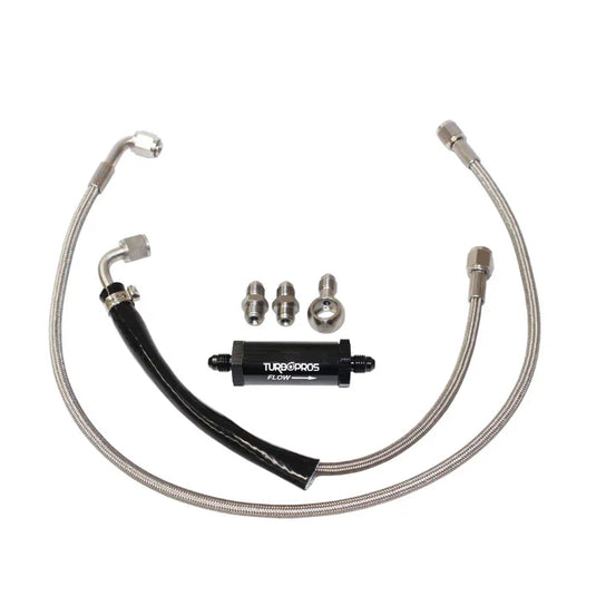 Upgrade Billet GT3576R Turbo Charger With Oil Feed & Return Line For Ford Falcon FG X XR6/G6E Barra 4.0L 2014-2016