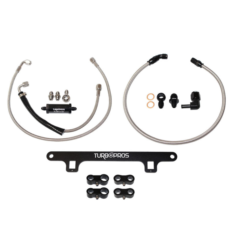 Load image into Gallery viewer, Turbo Pros Turbo Oil Feed Line, Water Line &amp; Support Bracket Kit For Ford Falcon XR6 BA/BF/FG Barra 4.0L
