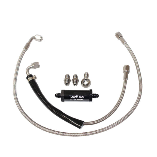 Turbo Pros Turbo Oil Feed & Return Line, Water Line & Support Bracket Kit For Ford Falcon XR6 BA/BF/FG Barra 4.0L