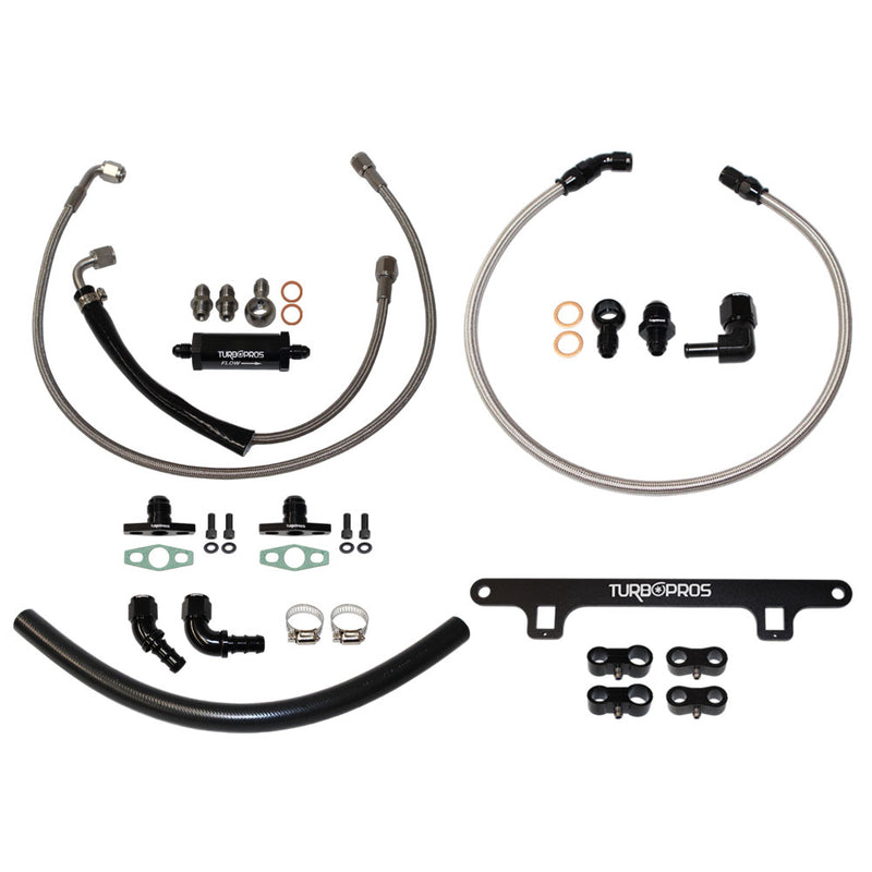 Load image into Gallery viewer, Turbo Pros Turbo Oil Feed &amp; Return Line, Water Line &amp; Support Bracket Kit For Ford Falcon XR6 BA/BF/FG Barra 4.0L
